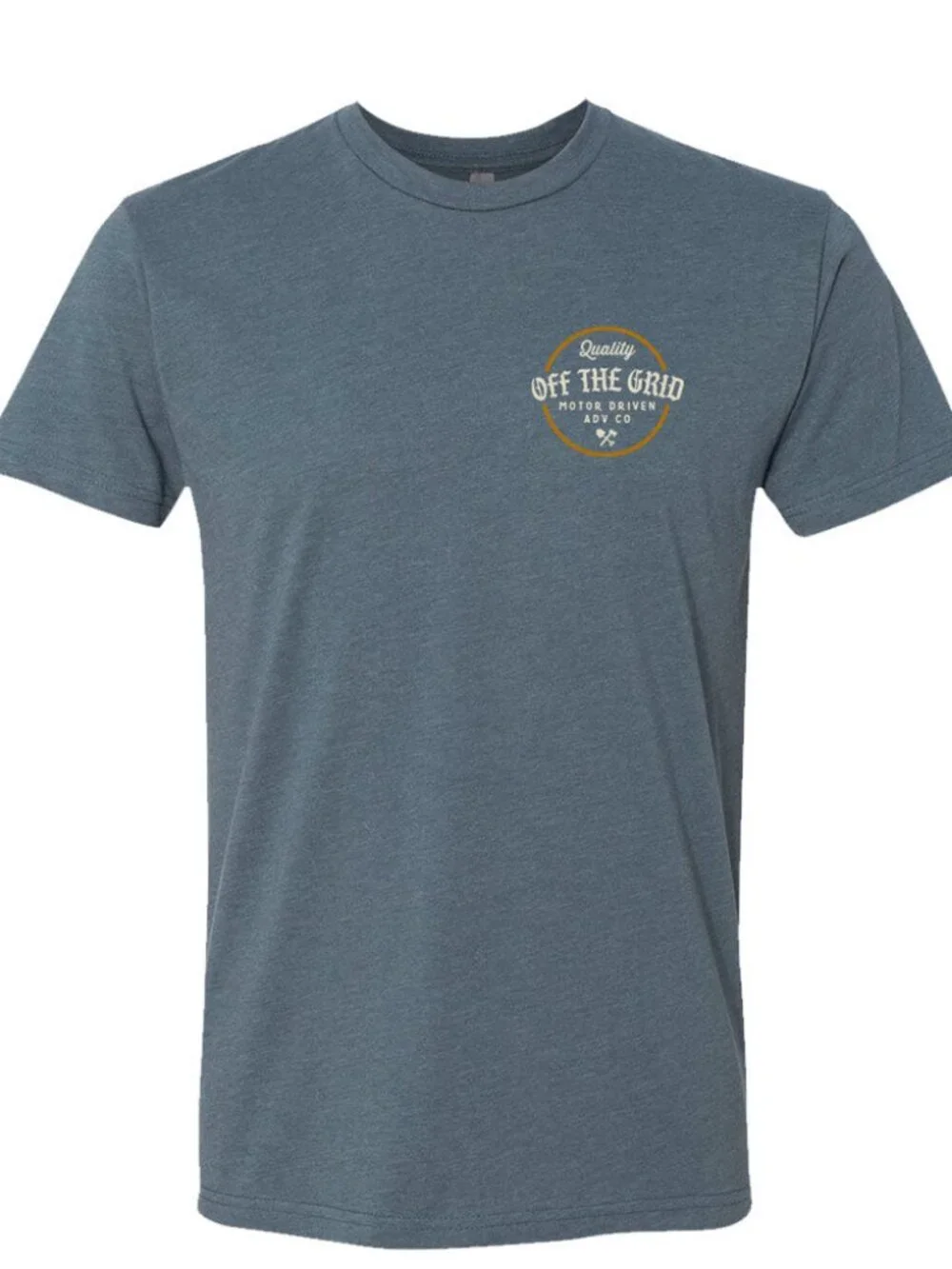 Off The Grid Surplus Old Fashioned Tee S/S Tee Shirt - Denim Blue